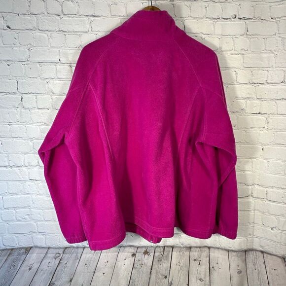 Columbia Fleece Jacket Womens 3X Pink Benton Springs Full Zip Plus - Picture 4 of 7